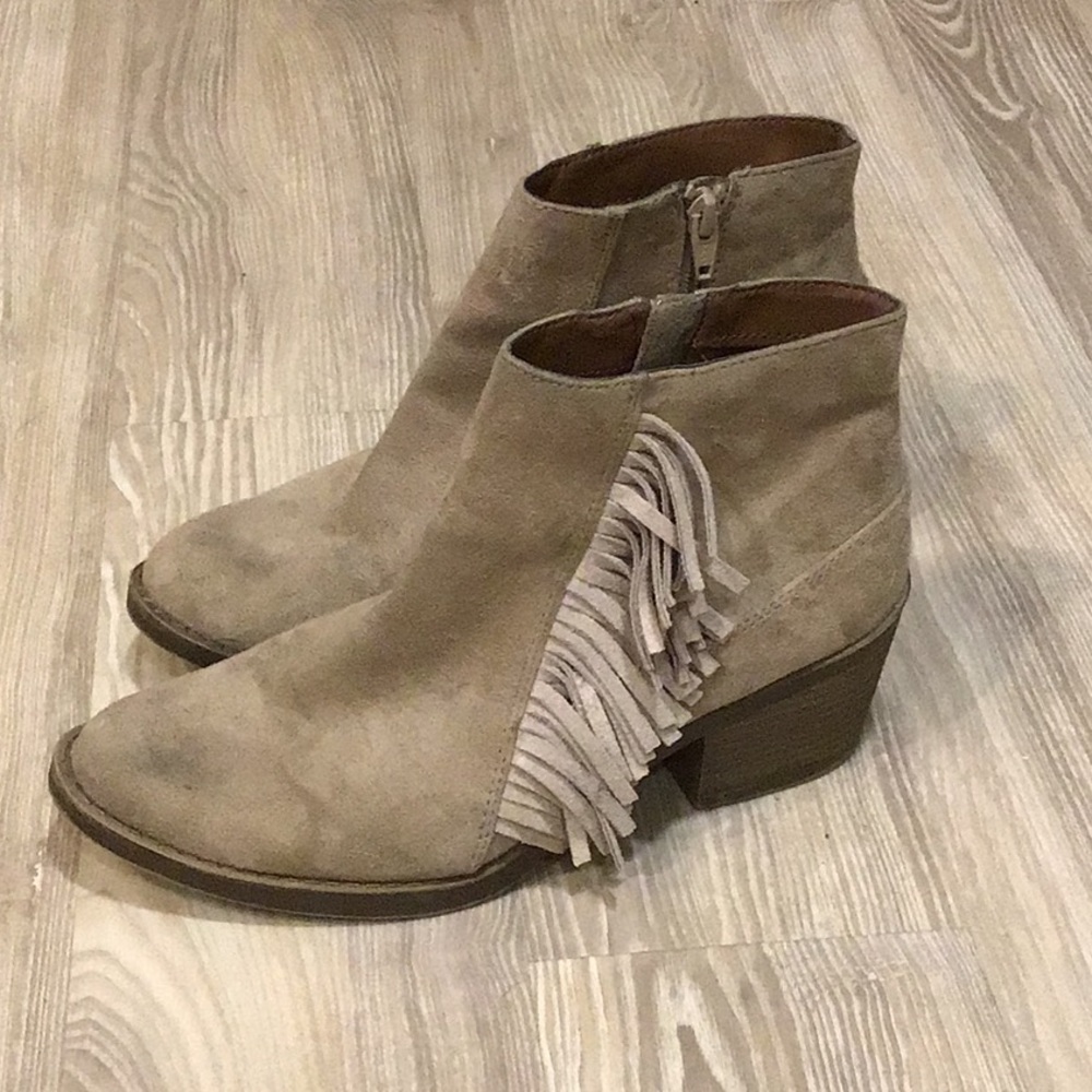 Fringe booties